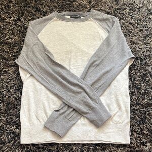 Banana Republic Gray and Blue Knit Top